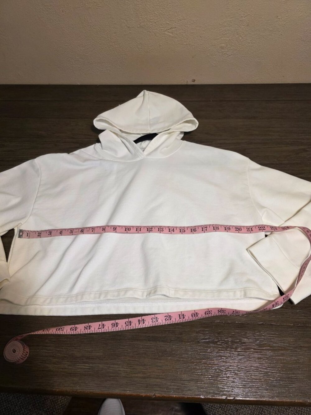 Beyond Yoga Luxefleece Cropped Hoodie White Large Soft Athleisure Sweatshirt View 6